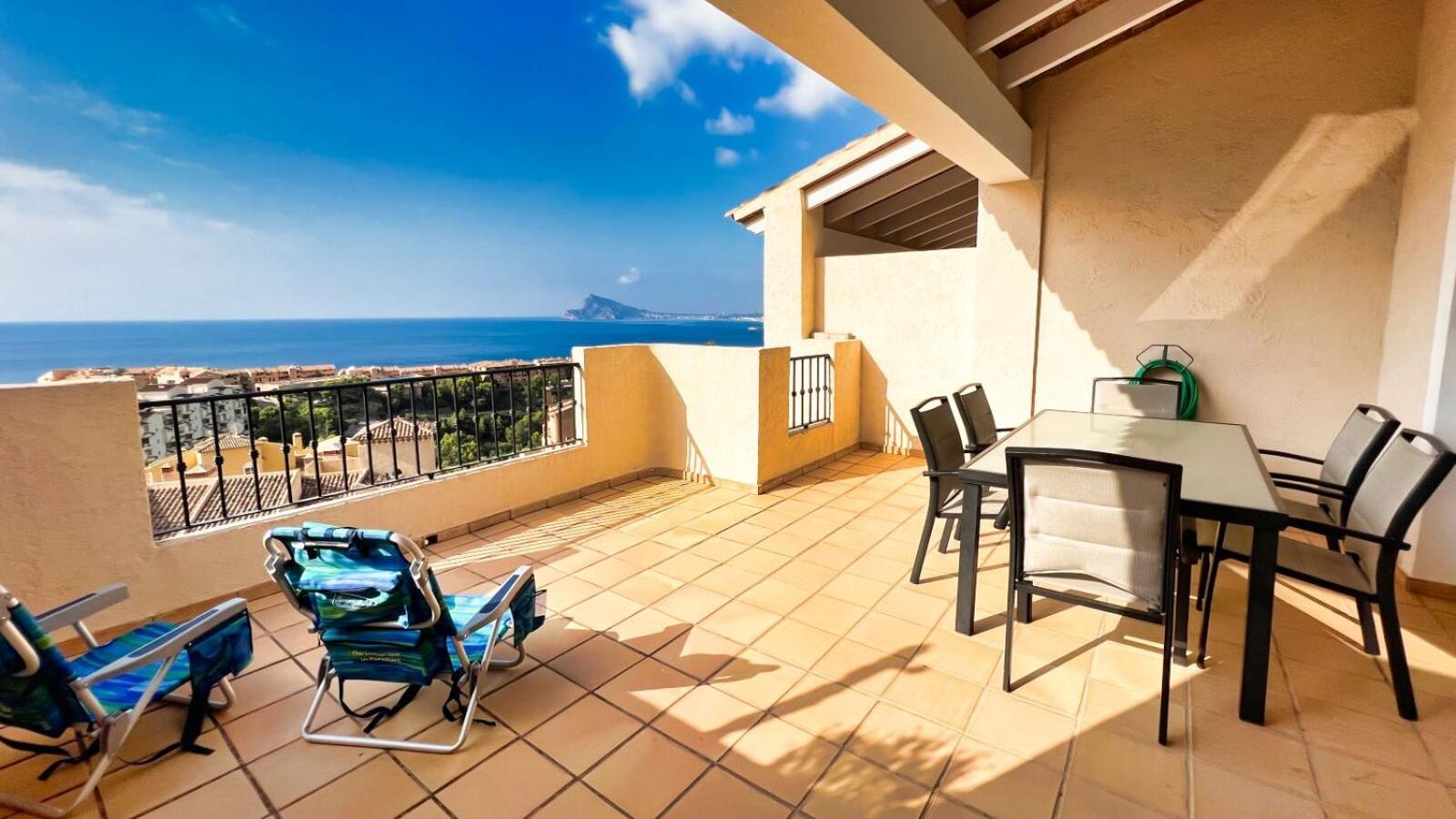 فيلا Charming Townhouse With Sea Views & Pool In Altea كاليبي المظهر الخارجي الصورة